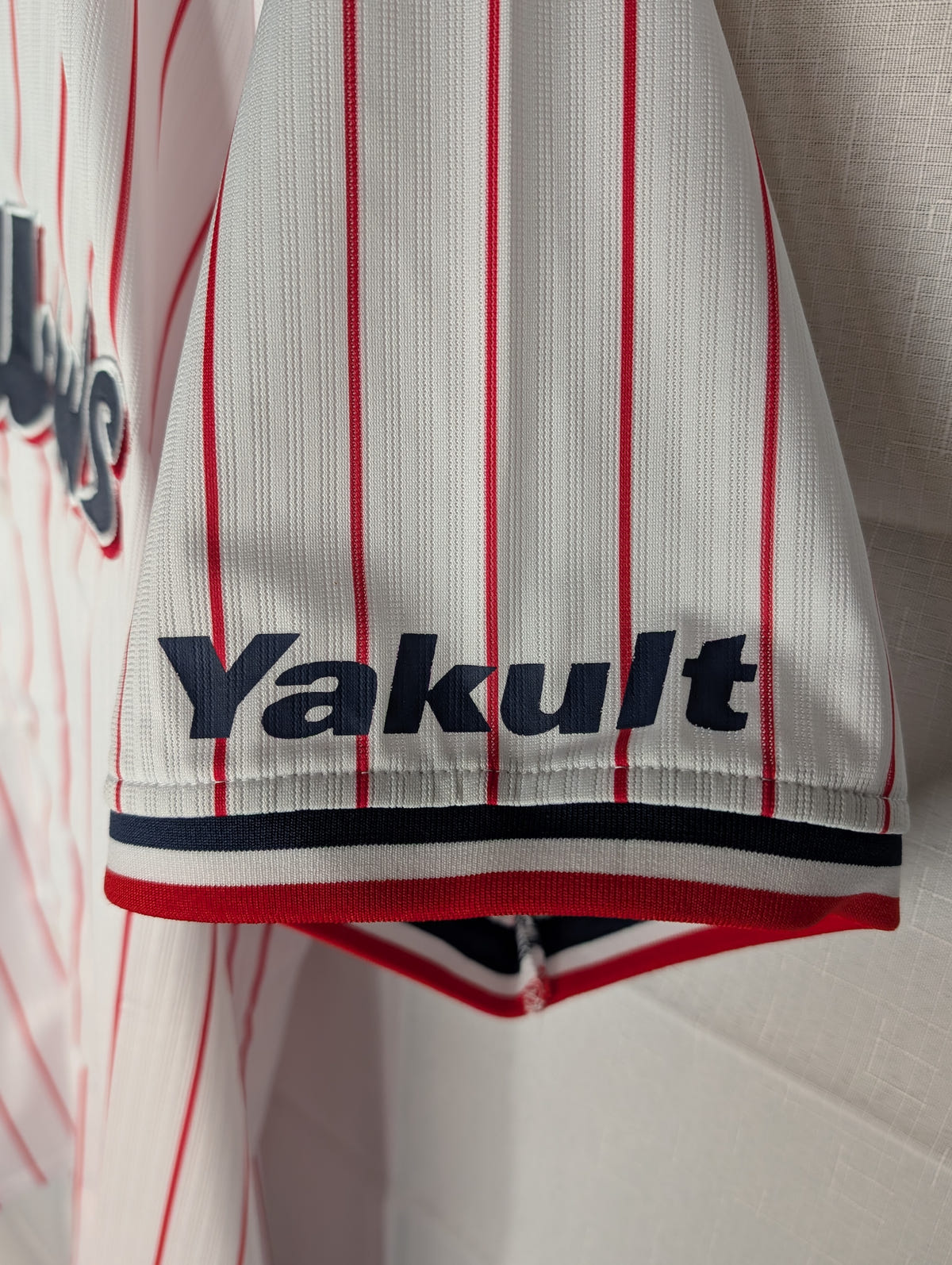 Nippon Baseball Tokyo Yakult Swallows 2016-2019 Home White/Red Blank XL Jersey, photo 4 image 4