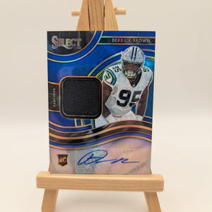 2020 Select Derrick Brown Rookie Patch Auto Blue  /75 #RSM-DBR  RC FRENLY BRICKS - Open 7 Days