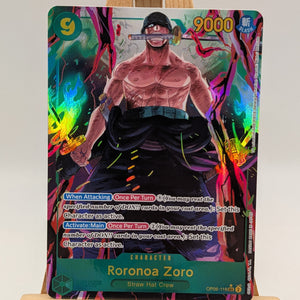 One Piece Wings of the Captain Roronoa Zoro OP06-118 Secret Rare SEC Alt Art FRENLY BRICKS - Open 7 Days