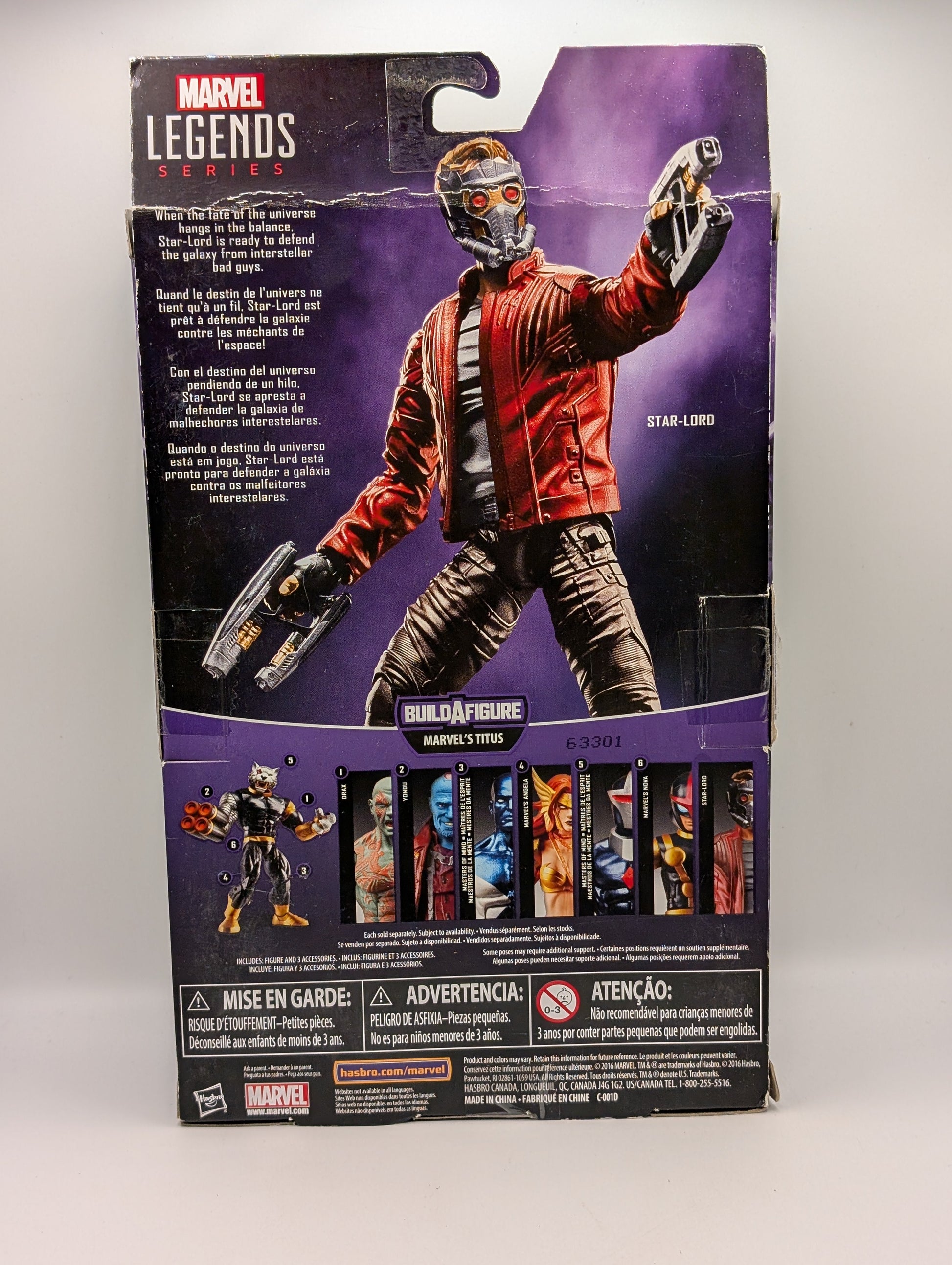 Star-Lord 6” Marvel Legends Action Figure Guardians Of The Galaxy Vol2 FRENLY BRICKS - Open 7 Days