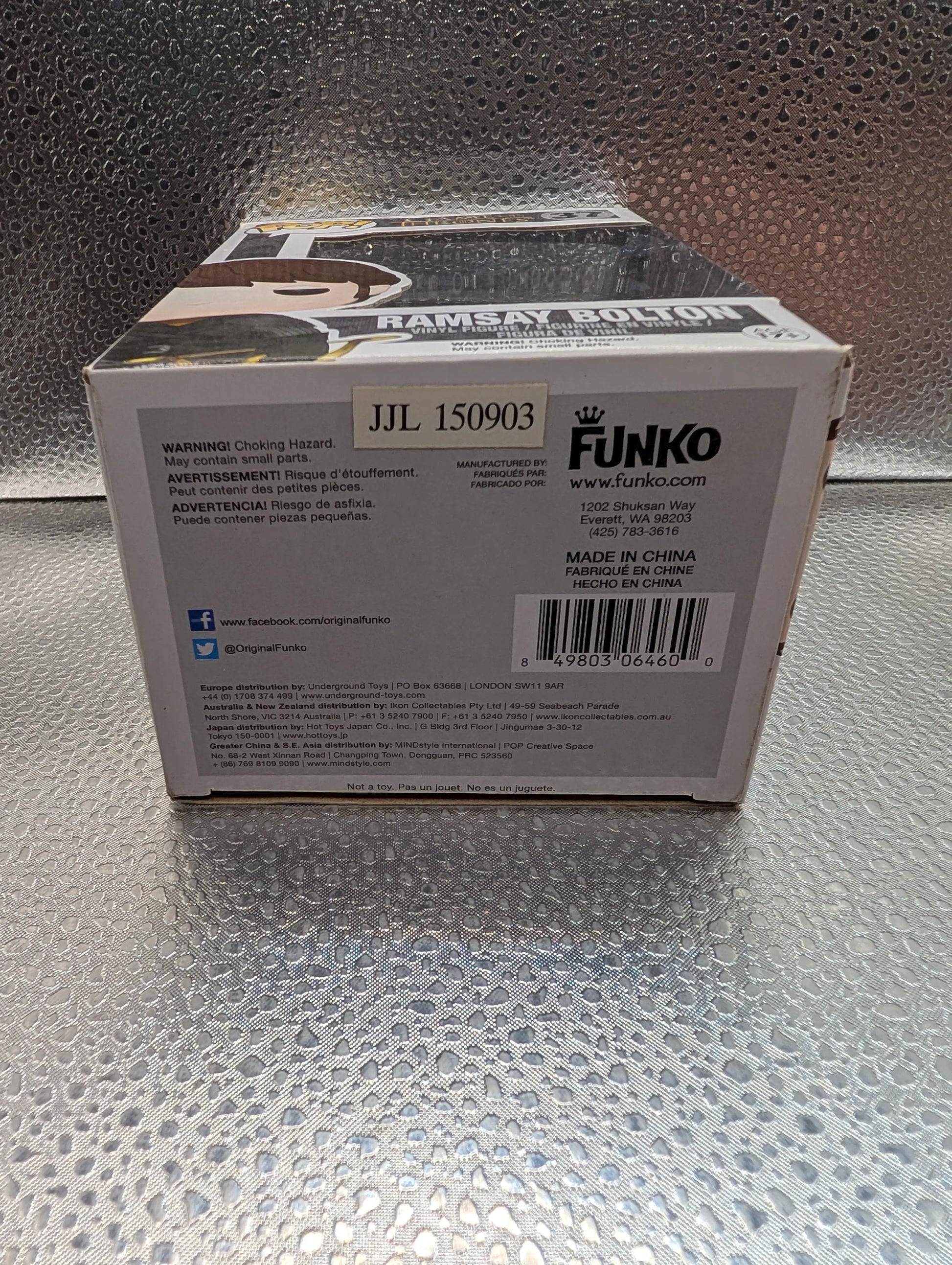 FUNKO Pop Vinyl Ramsay Bolton Game Of Thrones #37 FRENLY BRICKS - Open 7 Days