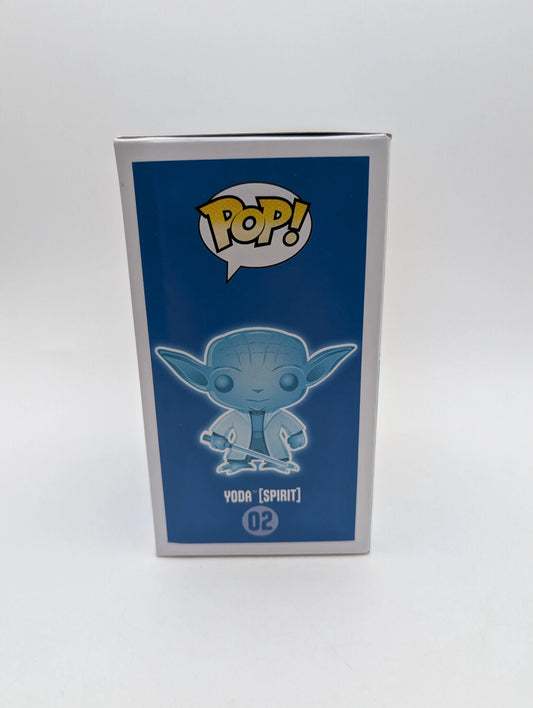 FUNKO POP STAR WARS 02 YODA (SPIRIT) VINYL BOBBLE-HEAD IN BOX GLOWS IN THE DARK FRENLY BRICKS - Open 7 Days