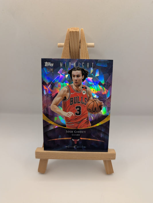 2025 Topps Midnight Josh Giddey # /5 Holo (Bulls) LOW NUMBERED FRENLY BRICKS - Open 7 Days