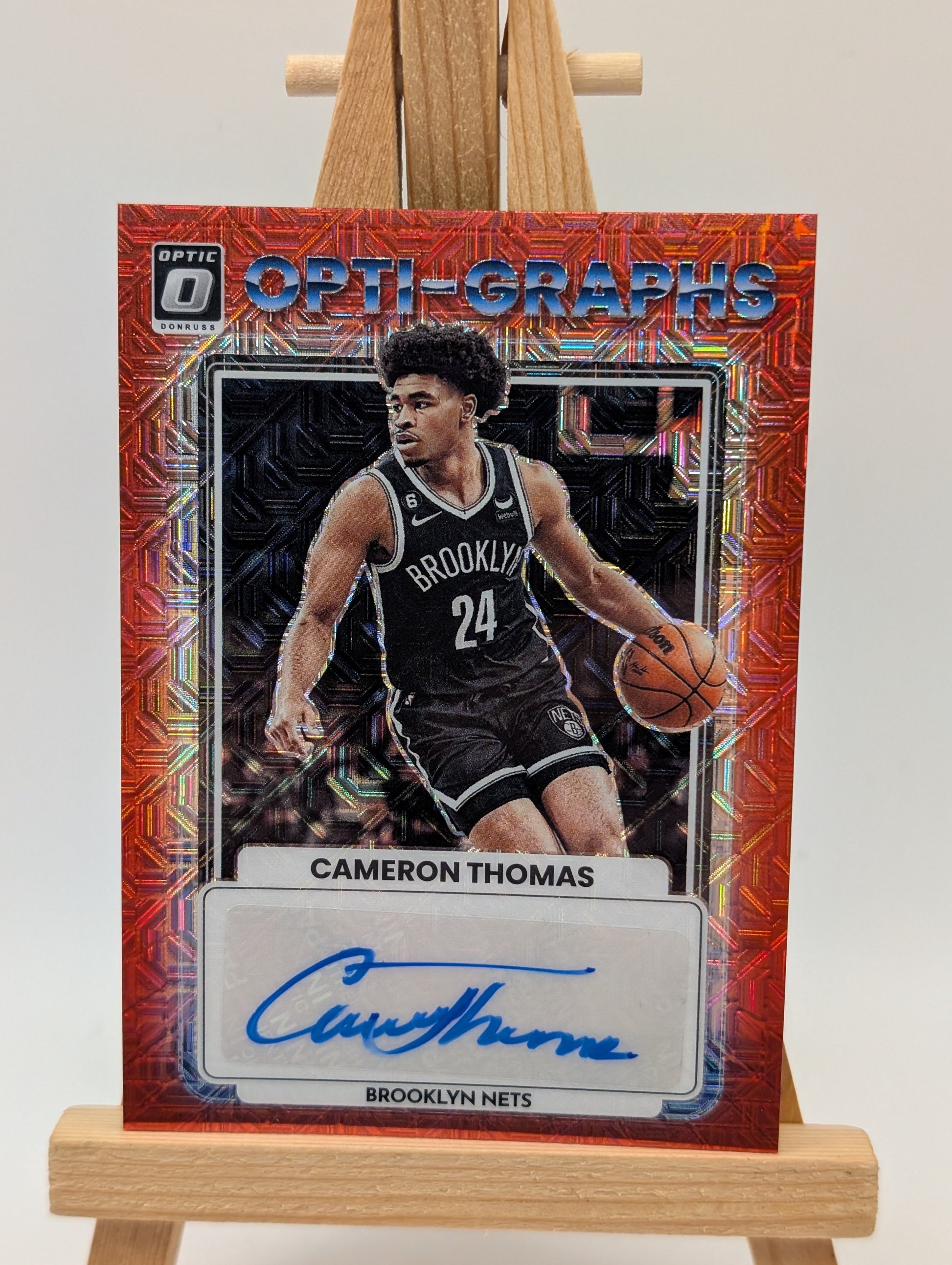 2023 Donruss Optic CAM THOMAS Red Mojo Opti-Graphs Auto OG-CAM Nets