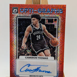 2023 Donruss Optic CAM THOMAS Red Mojo Opti-Graphs Auto OG-CAM Nets