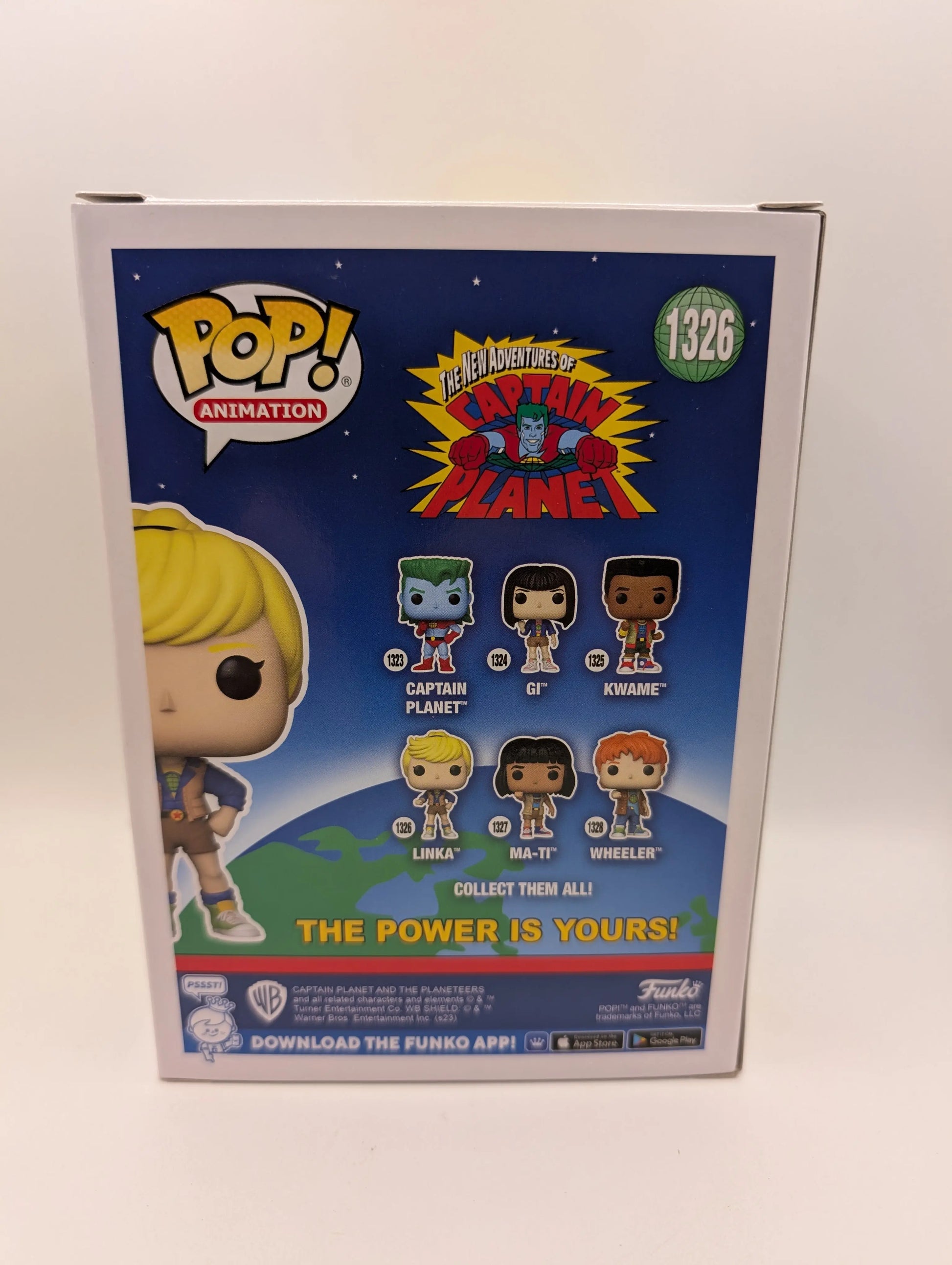 Animation Funko Pop - Linka - Captain Planet - No. 1326 FRENLY BRICKS - Open 7 Days