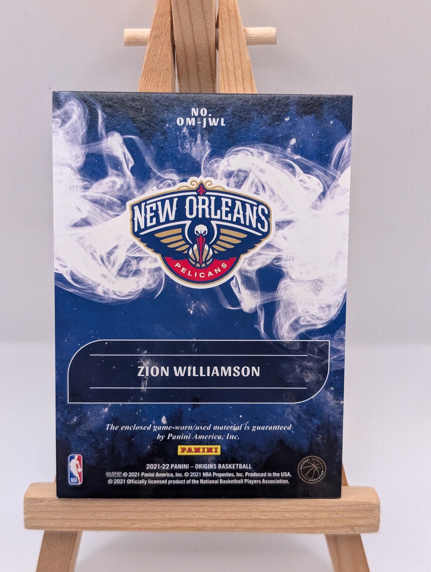 2021-22 Origins Panini Zion Williamson Three Color Patch /25 FRENLY BRICKS - Open 7 Days