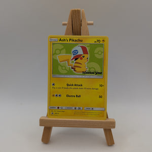 Pokemon Card SM Black Star Promos SM112 Ash's Pikachu ‘I Choose You!’ FRENLY BRICKS - Open 7 Days
