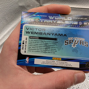 Victor Wembanyama 08/10 RC Recon World Travelers Panini FRENLY BRICKS - Open 7 Days