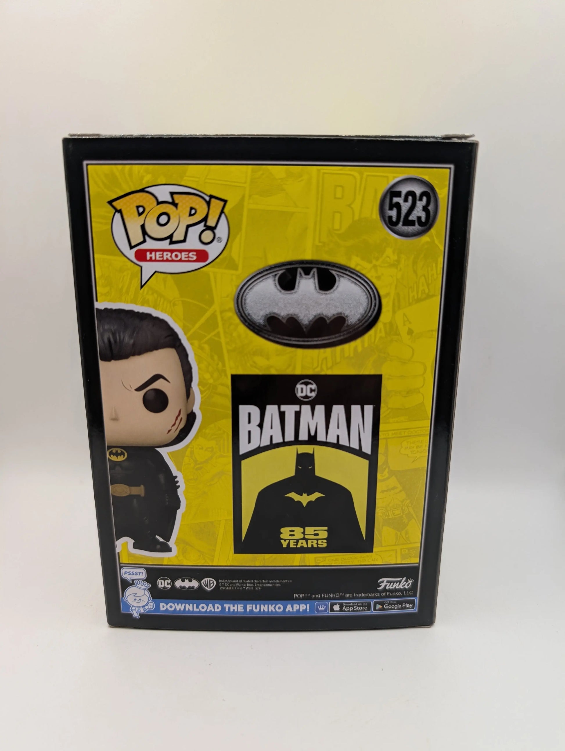 Batman - Batman (Unmasked) 85th Anniversary Pop! Vinyl Figure (RS) #523 FRENLY BRICKS - Open 7 Days