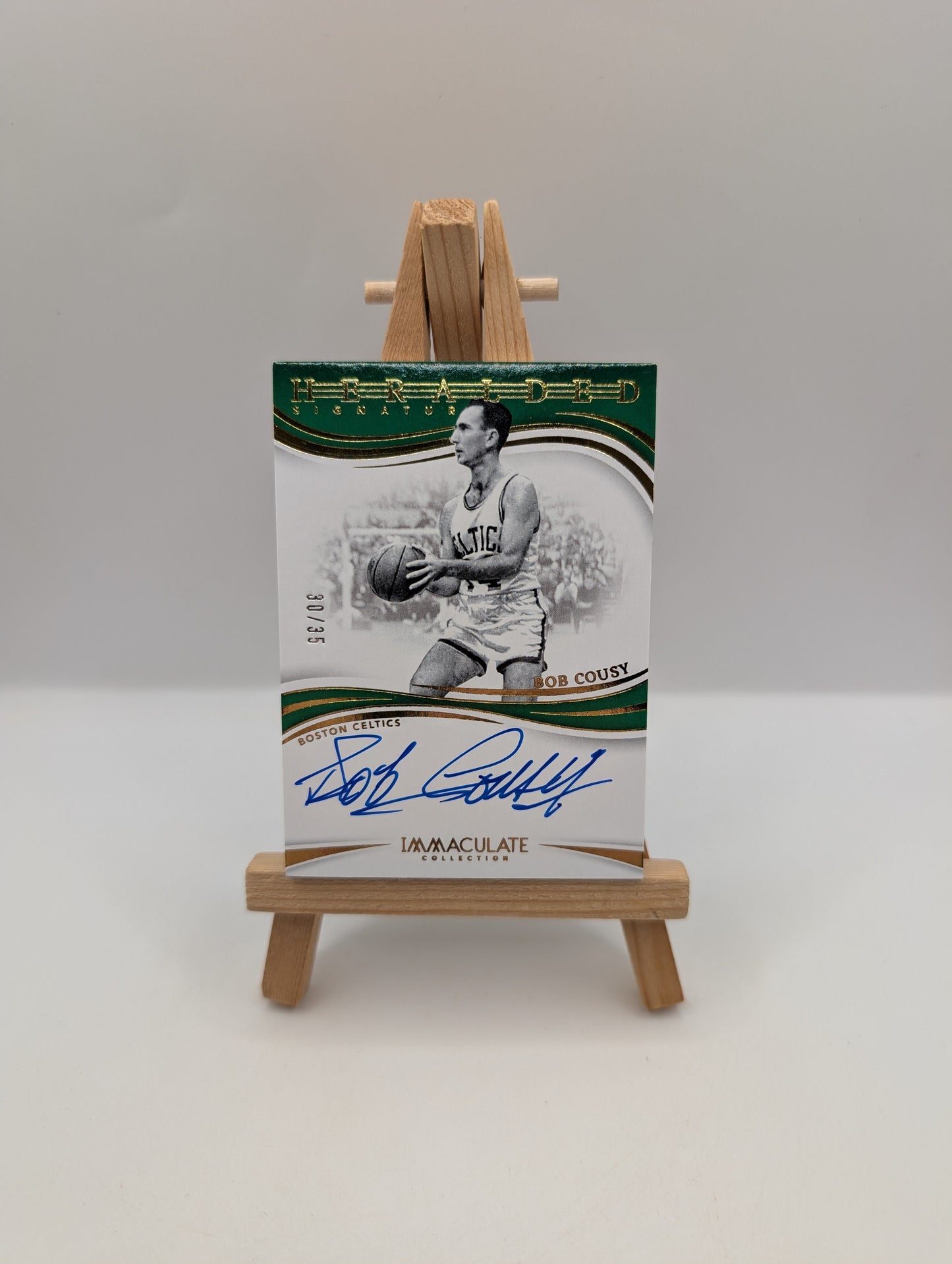 2023-24 Panini Immaculate Bob Cousy Heralded Signatures Auto #/35 Celtics FRENLY BRICKS - Open 7 Days