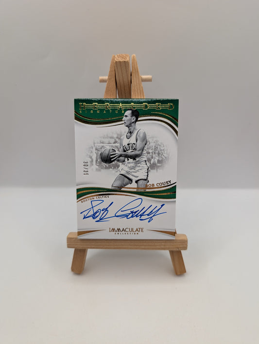 2023-24 Panini Immaculate Bob Cousy Heralded Signatures Auto #/35 Celtics FRENLY BRICKS - Open 7 Days