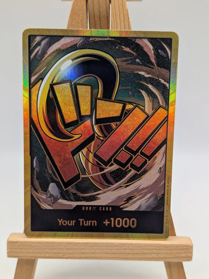 One Piece TCG PRB-01 Gold Don Sir Crocodile Full Art Foil Card NM FRENLY BRICKS - Open 7 Days