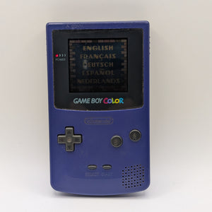 Nintendo Game Boy Color Console CGB-001 - Grape Purple - Tested Working NO GAME INCLUDE
