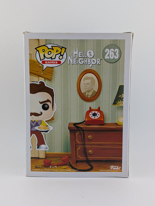 Funko POP! Games Hello Neighbor #263 The Neighbor With Milk And Cookies Vinyl Collectable Rare FRENLY BRICKS - Open 7 Days