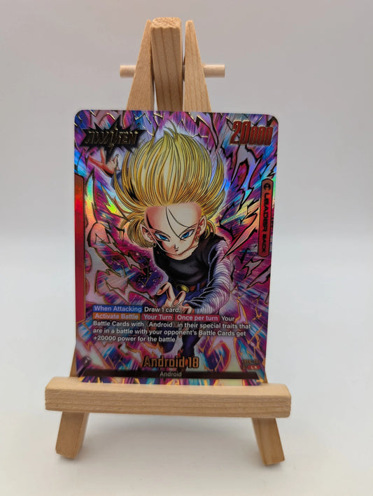 Android 18 (Alternate Art) Leader Rivals Clash FB06-001 NM Holo FRENLY BRICKS - Open 7 Days