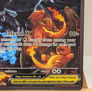 MEGA CHARIZARD X EX #125/094 SIR ME02: PHANTASMAL FLAMES HOLO POKEMON TCG FRENLY BRICKS - Open 7 Days