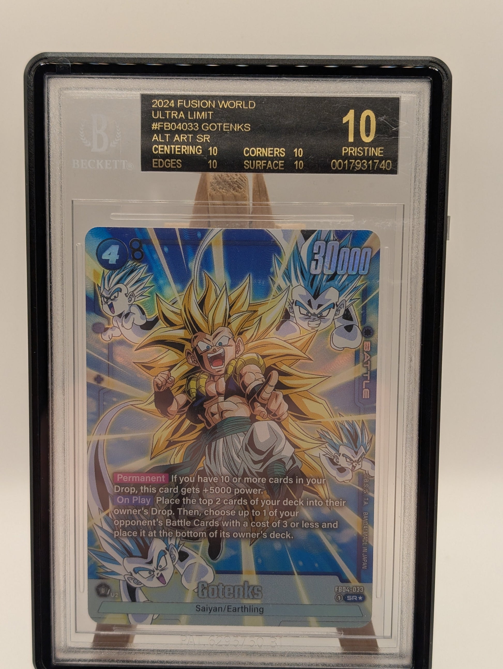 Dragon Ball Super Card Game 2024 Gotenks SR Alt Art FB04 033 BGS 10 Black Label FRENLY BRICKS - Open 7 Days