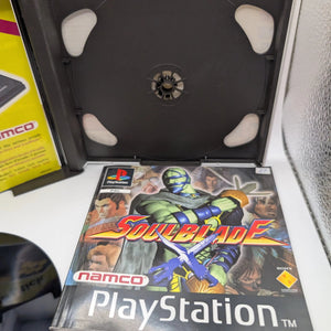 Soul Blade With Manual -  PS1 - PlayStation 1 - PAL - Fat Case - Vintage Video Game FRENLY BRICKS - Open 7 Days