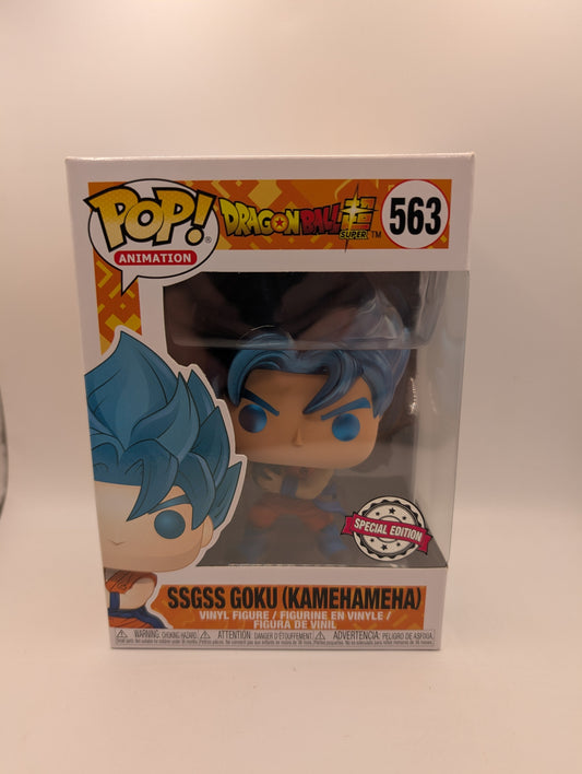 Pop Vinyl 563 - Dragon Ball Super - SSGSS Goku (Kamehameha) - Special Edition FRENLY BRICKS - Open 7 Days