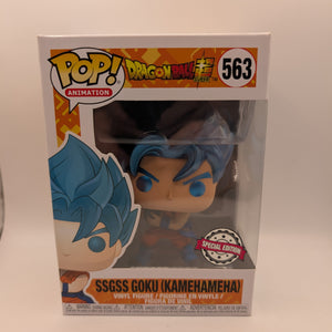 Pop Vinyl 563 - Dragon Ball Super - SSGSS Goku (Kamehameha) - Special Edition FRENLY BRICKS - Open 7 Days