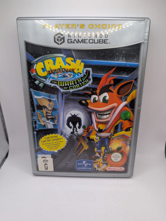 Crash Bandicoot The Wrath Of Cortex GameCube Nintendo - Complete Players Choice FRENLY BRICKS - Open 7 Days