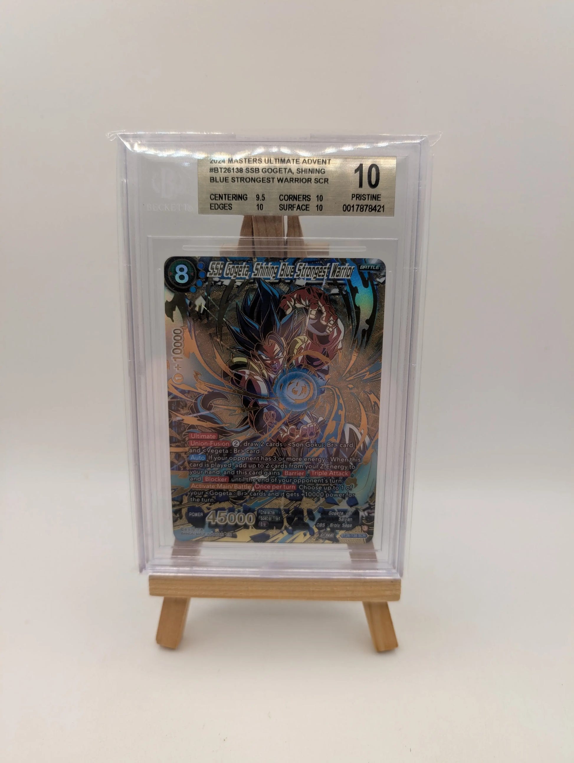 2024 DBS SSB Gogeta Shining Blue Strongest Warrior BT26-138 SCR BGS 10 FRENLY BRICKS - Open 7 Days image 1