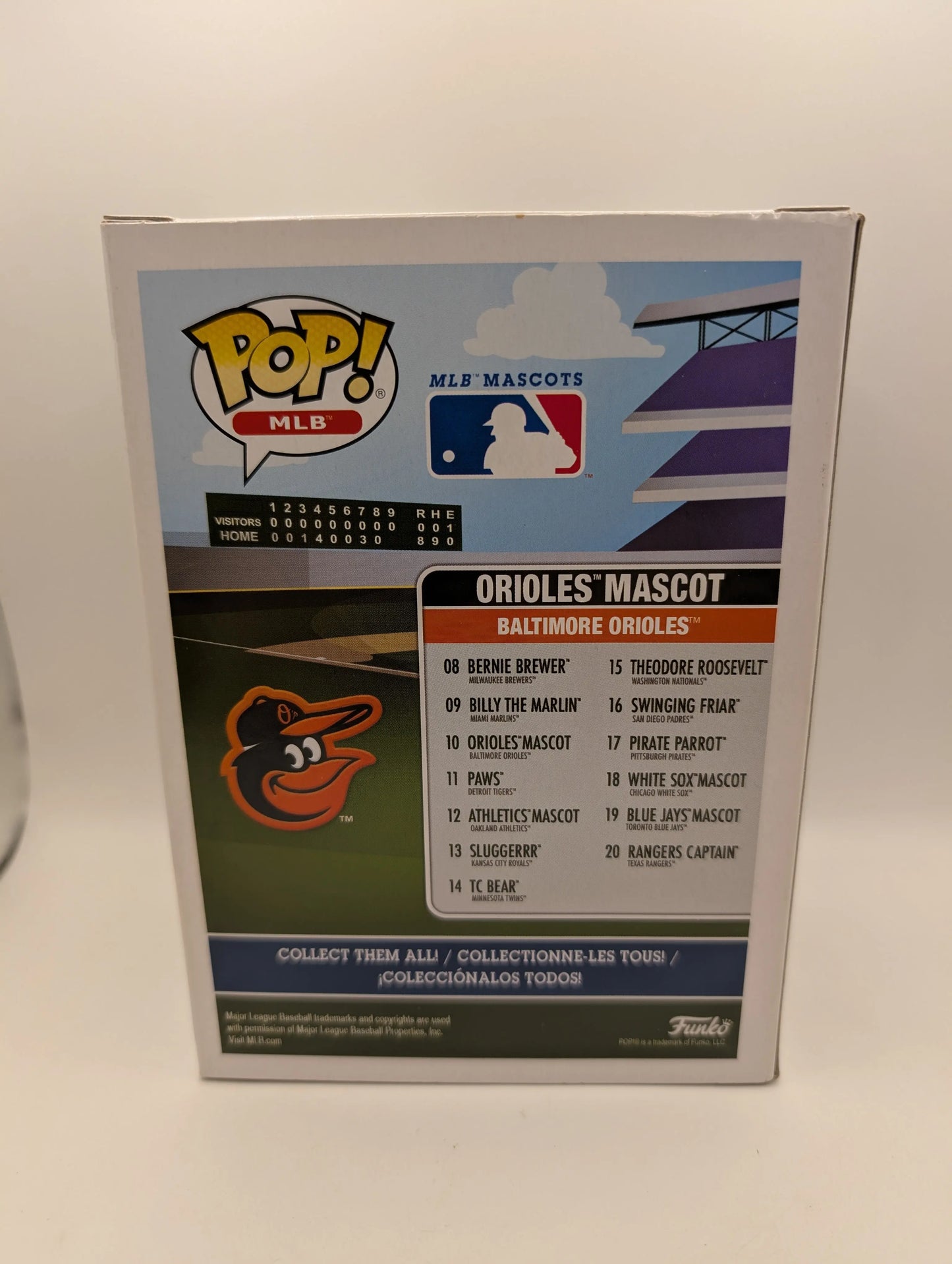 Orioles Mascot 10 ~ MLB: Baltimore ~ Funko Pop Vinyl BASEBALL FRENLY BRICKS - Open 7 Days