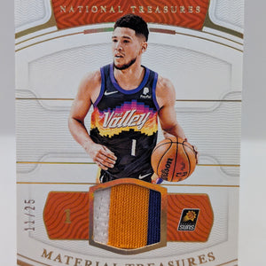 2021-22 National Treasures Devin Booker Material Treasures /25 Game Worn FRENLY BRICKS - Open 7 Days
