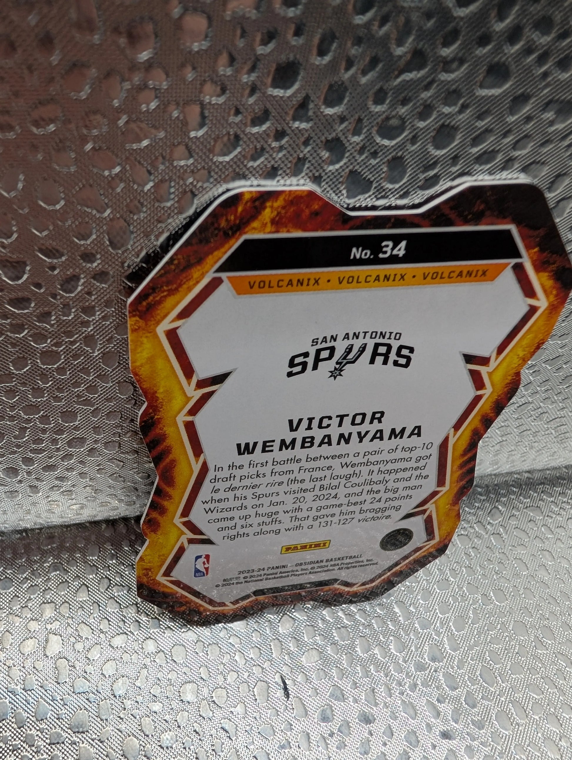 Victor Wembanyama Obsidian Volcanic Spurs RC Panini FRENLY BRICKS - Open 7 Days