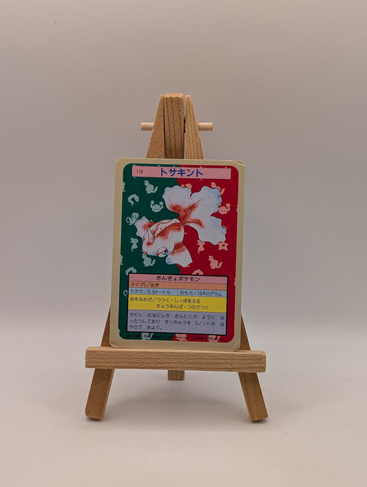 Goldeen Pokemon Topsun Card Blue Back No.118 Very Rare Nintendo Japan F/S #3 FRENLY BRICKS - Open 7 Days