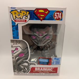 Funko Pop! DC Superman Brainiac #574 NYCC 2025 Shared Sticker