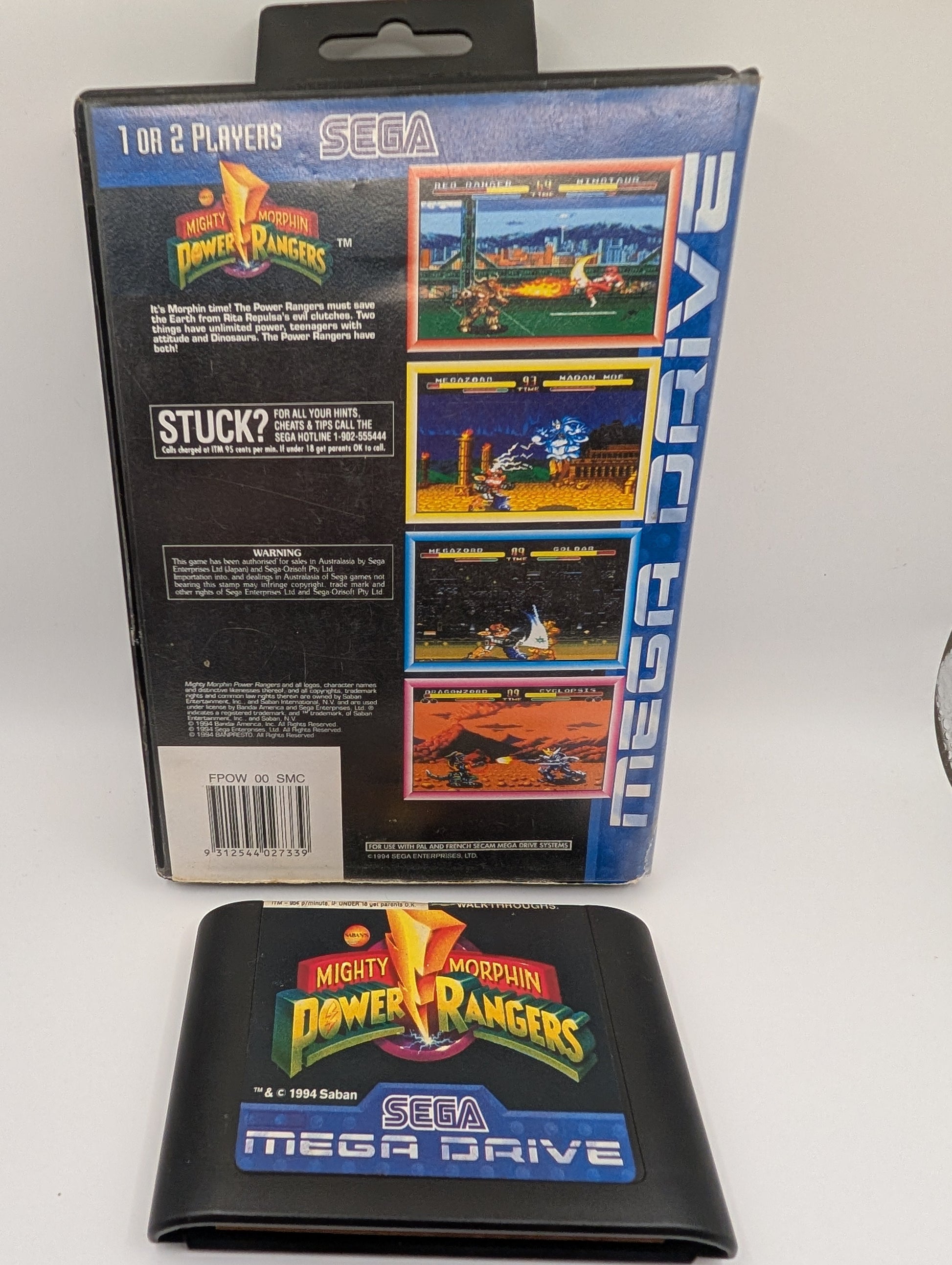 Mighty Morphin Power Rangers (Sega CD Video Game, 1995) FRENLY BRICKS - Open 7 Days
