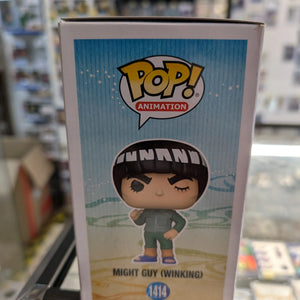 FUNKO POP NARUTO SHIPPUDEN MIGHT GUY WINKING #1414 EXCLUSIVE VINYL FIGURE FRENLY BRICKS - Open 7 Days