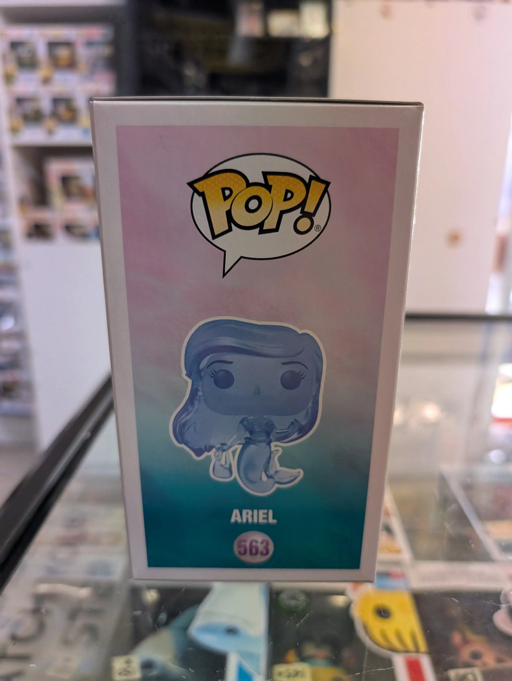 FUNKO POP VINYL LITTLE MERMAID ARIEL WITH BAG BLUE TRANSPARENT #563 EXCLUSIVE FRENLY BRICKS - Open 7 Days