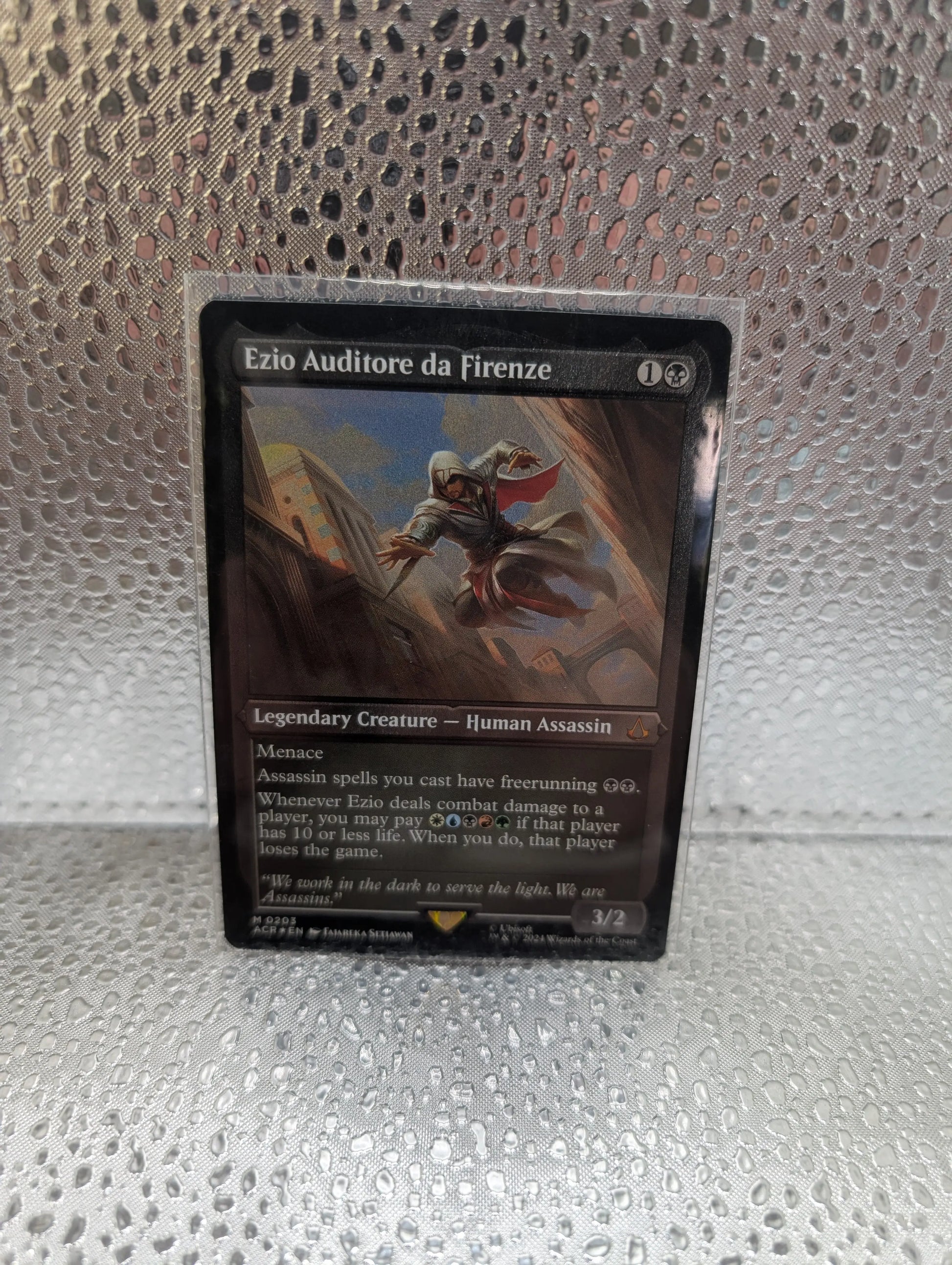 MTG Ezio Auditore da Firenze - Assassin's Creed [Etched Foil] NM 0203 FRENLY BRICKS - Open 7 Days
