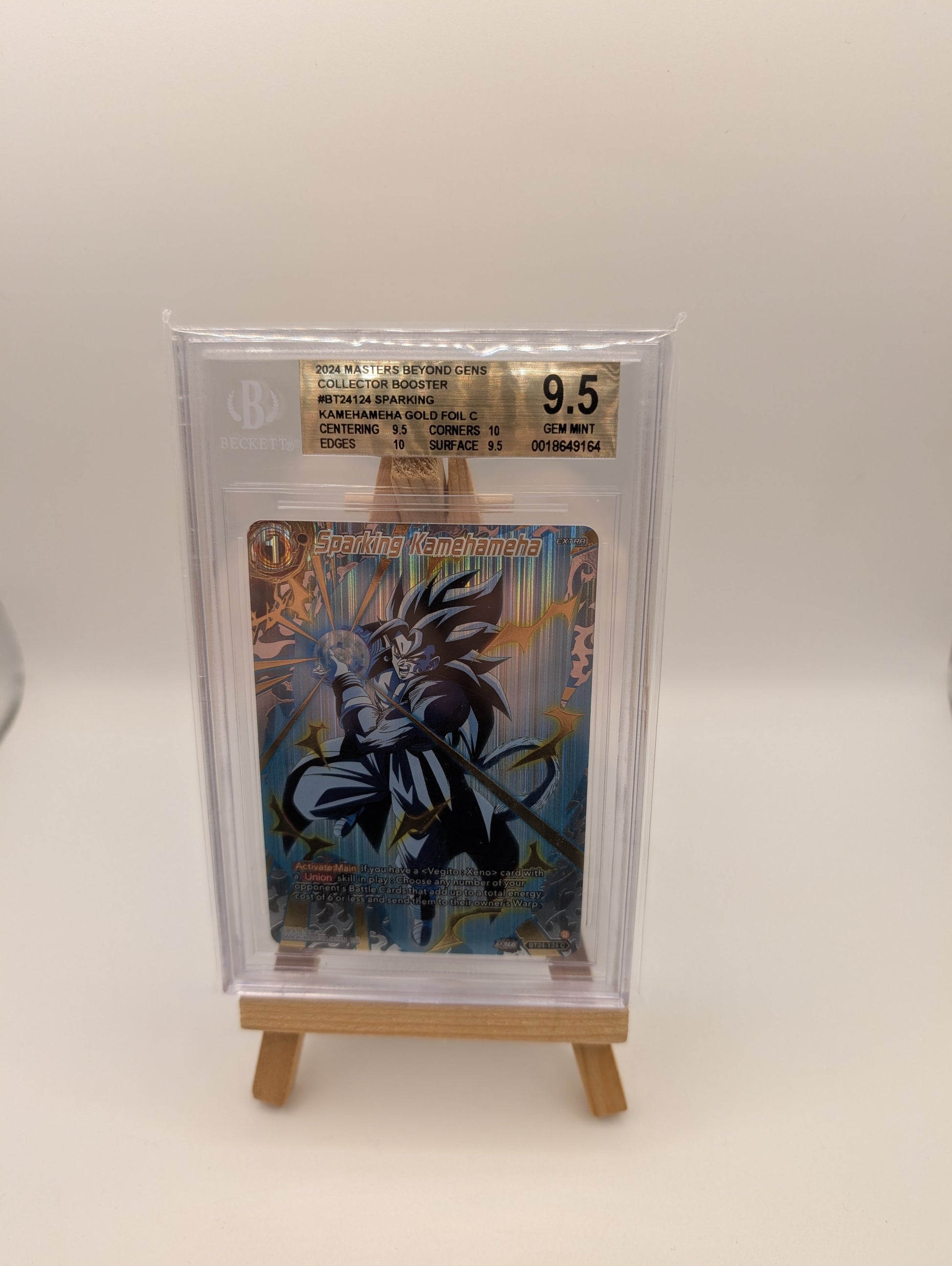 Sparking Kamehameha (Gold Foil) BT24-124 Common Beyond Generations Collectors BGS 9.5 FRENLY BRICKS - Open 7 Days