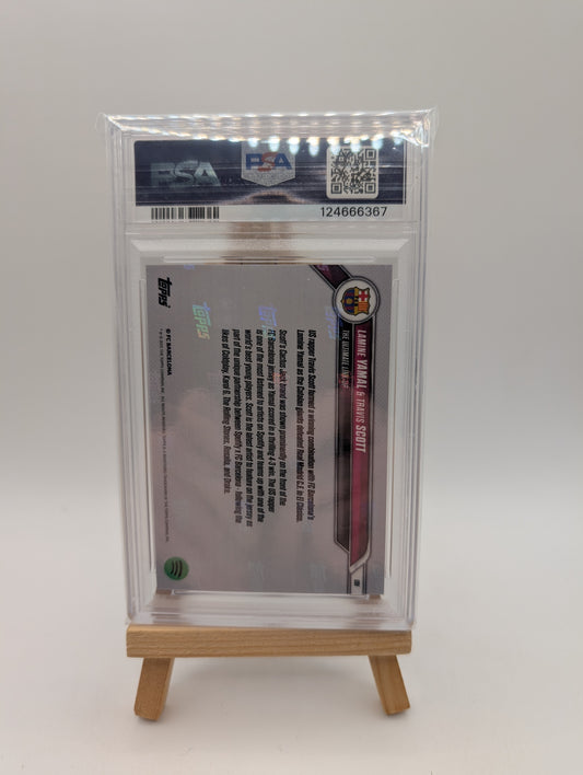 PSA10 2024-25 TOPPS NOW FC BARCELONA 1 TRAVIS SCOTT/LAMINE YAMAL