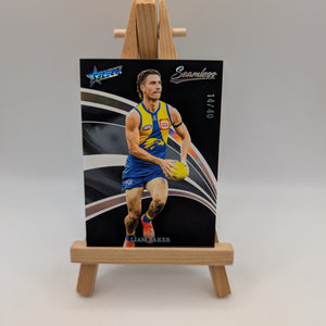 2025 AFL Select Seamless Black Liam Baker /40 West Coast FRENLY BRICKS - Open 7 Days