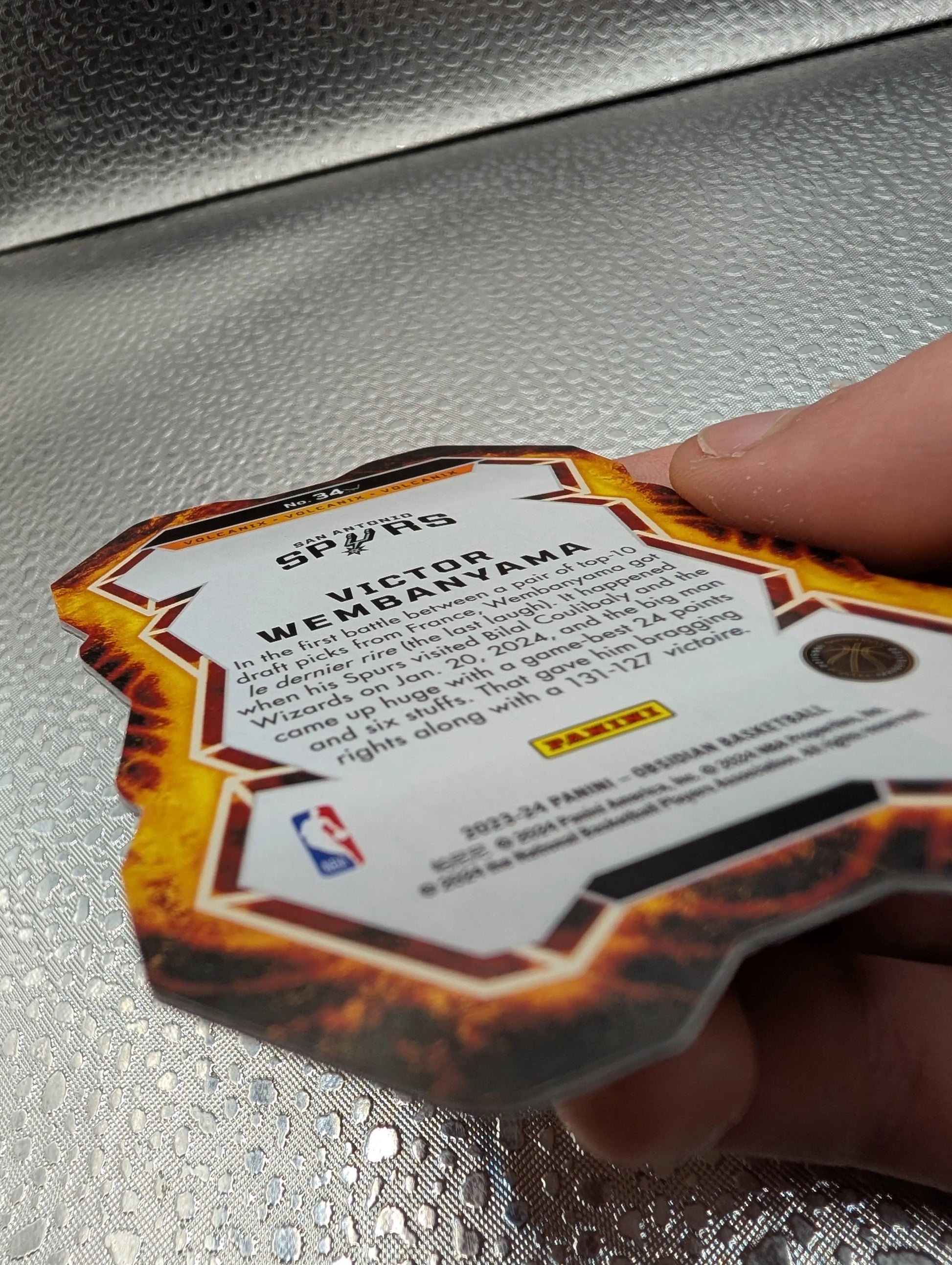 Victor Wembanyama Obsidian Volcanic Spurs RC Panini FRENLY BRICKS - Open 7 Days