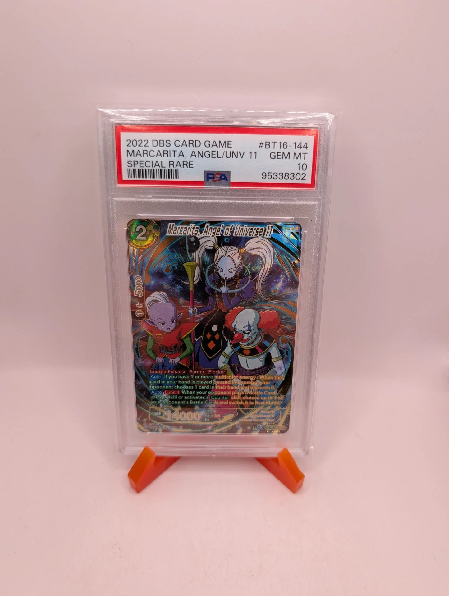2022 DBS 16 Realm Of The Gods #BT16-144 Marcarita, Angel Of Universe 11 PSA 10 FRENLY BRICKS - Open 7 Days