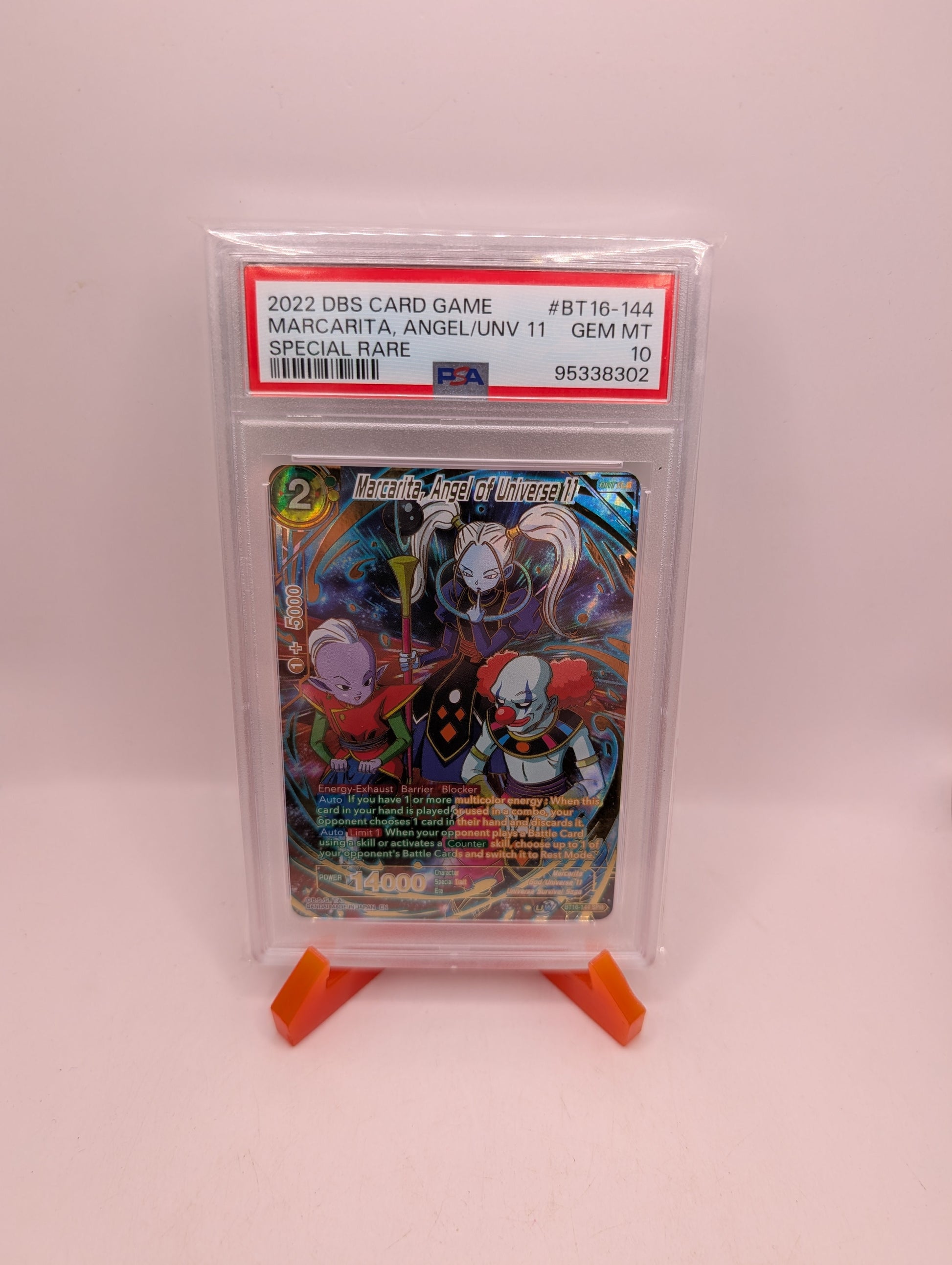 2022 DBS 16 Realm Of The Gods #BT16-144 Marcarita, Angel Of Universe 11 PSA 10 FRENLY BRICKS - Open 7 Days