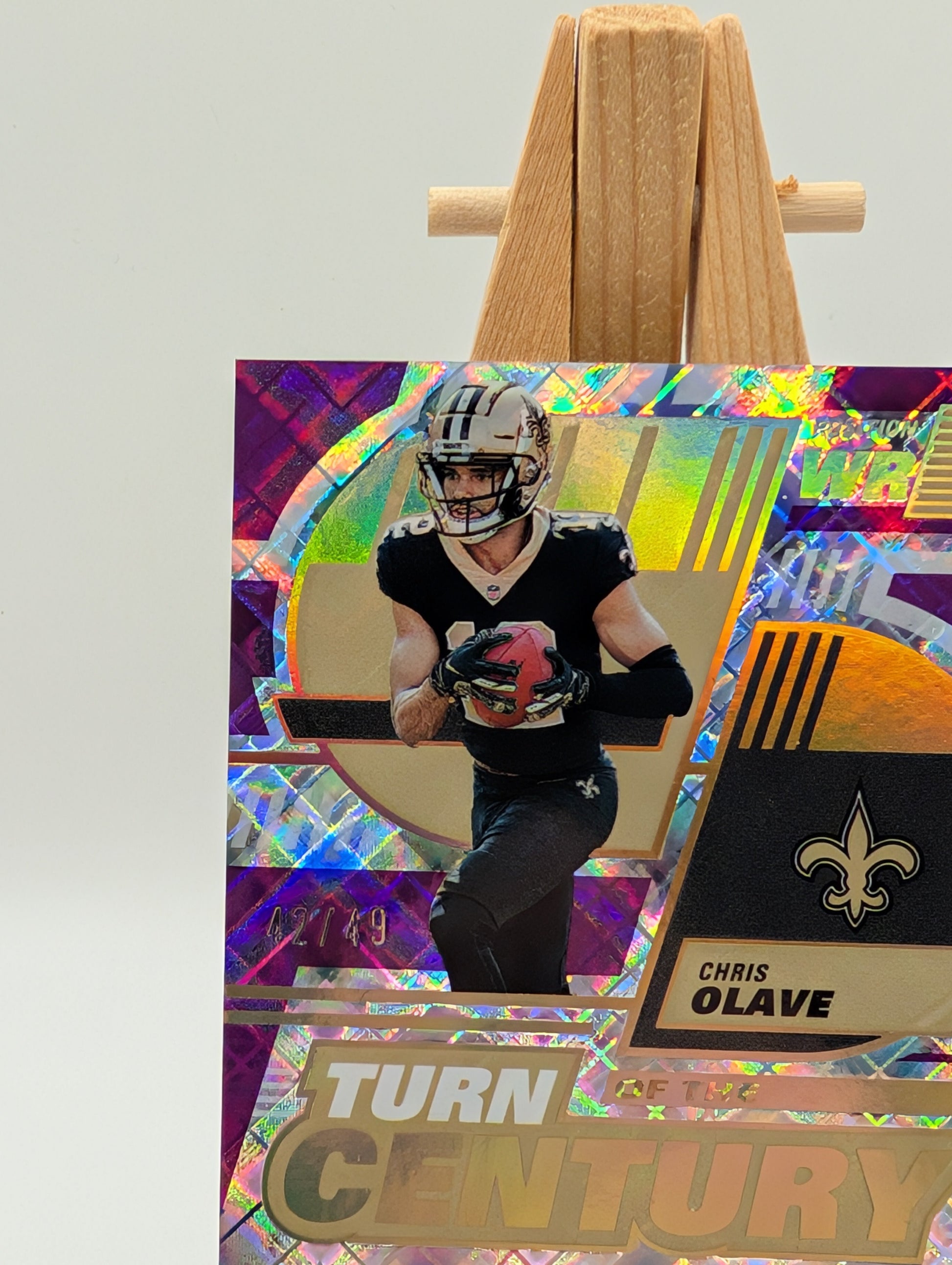 2022 DONRUSS ELITE CHRIS OLAVE ROOKIE TURN OF THE CENTURY AUTO SP /49-SAINT WR FRENLY BRICKS - Open 7 Days