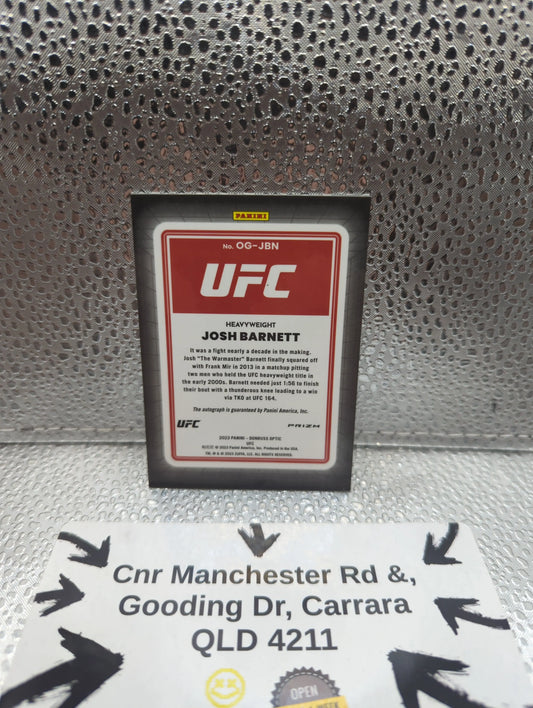 2023 Panini Donruss Optic - UFC Josh Barnett AUTO FRENLY BRICKS - Open 7 Days