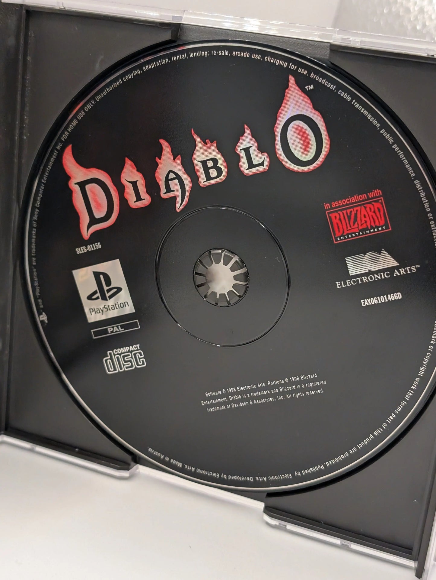 Diablo (Sony PlayStation PS1, 1998) Disc INC case, manual. FRENLY BRICKS - Open 7 Days