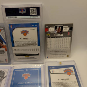 New York Knicks NBA Basketball Card Lot, Rookies, Patch, Auto, Graded, RJ Barret FRENLY BRICKS - Open 7 Days