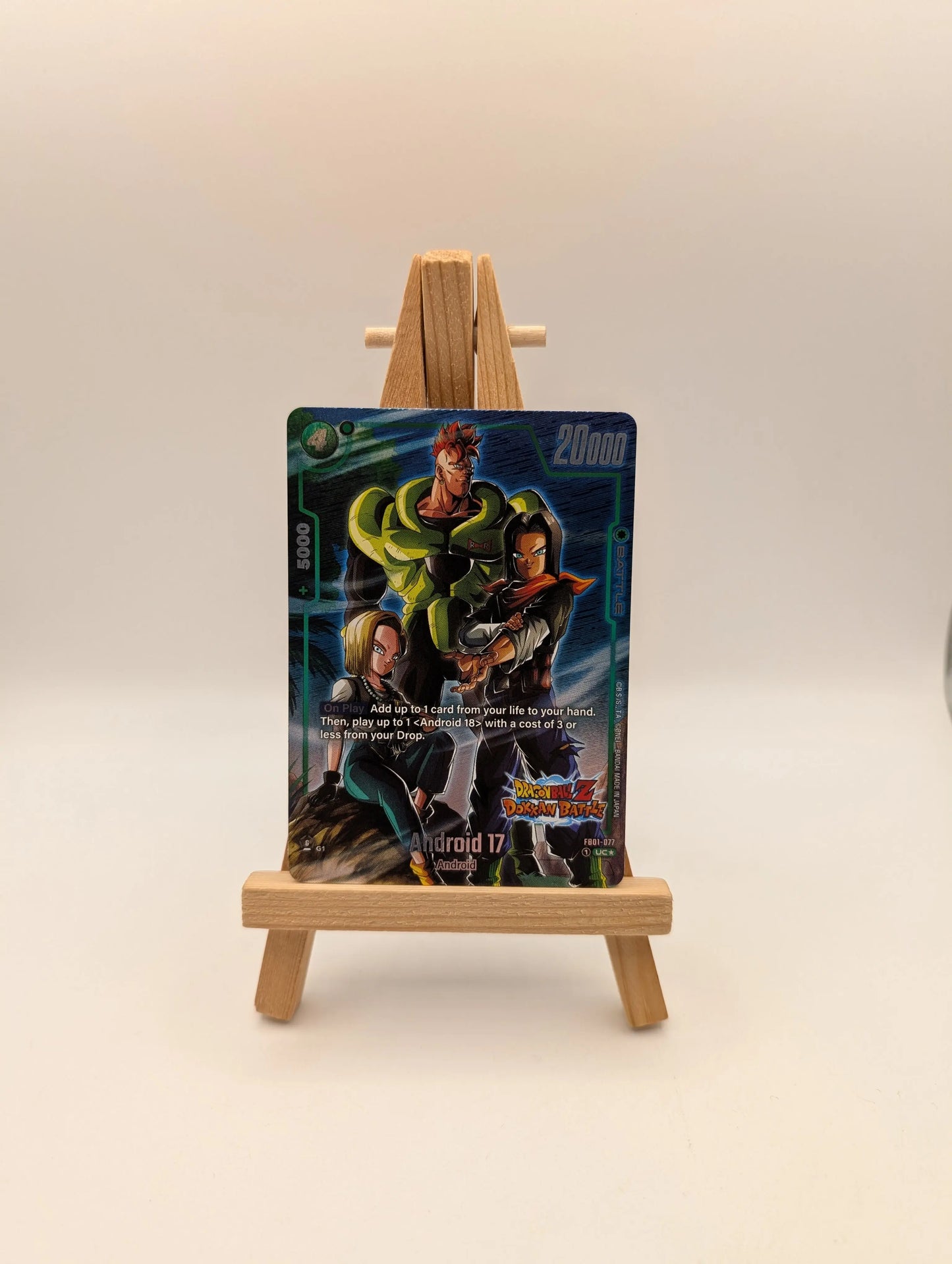 Dragon Ball Fusion World TCG Android 17 Dokkan Battle Alternate Art FB01-077 FRENLY BRICKS - Open 7 Days