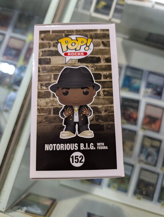 Funko POP! Rocks - Biggie Smalls Vinyl Figure - NOTORIOUS B.I.G. w/ Fedora #152 FRENLY BRICKS - Open 7 Days