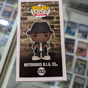 Funko POP! Rocks - Biggie Smalls Vinyl Figure - NOTORIOUS B.I.G. w/ Fedora #152 FRENLY BRICKS - Open 7 Days