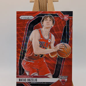 2024-25 Panini Prizm Matas Buzelis RC Red Ruby Wave Prizm Rookie SP Color Match FRENLY BRICKS - Open 7 Days
